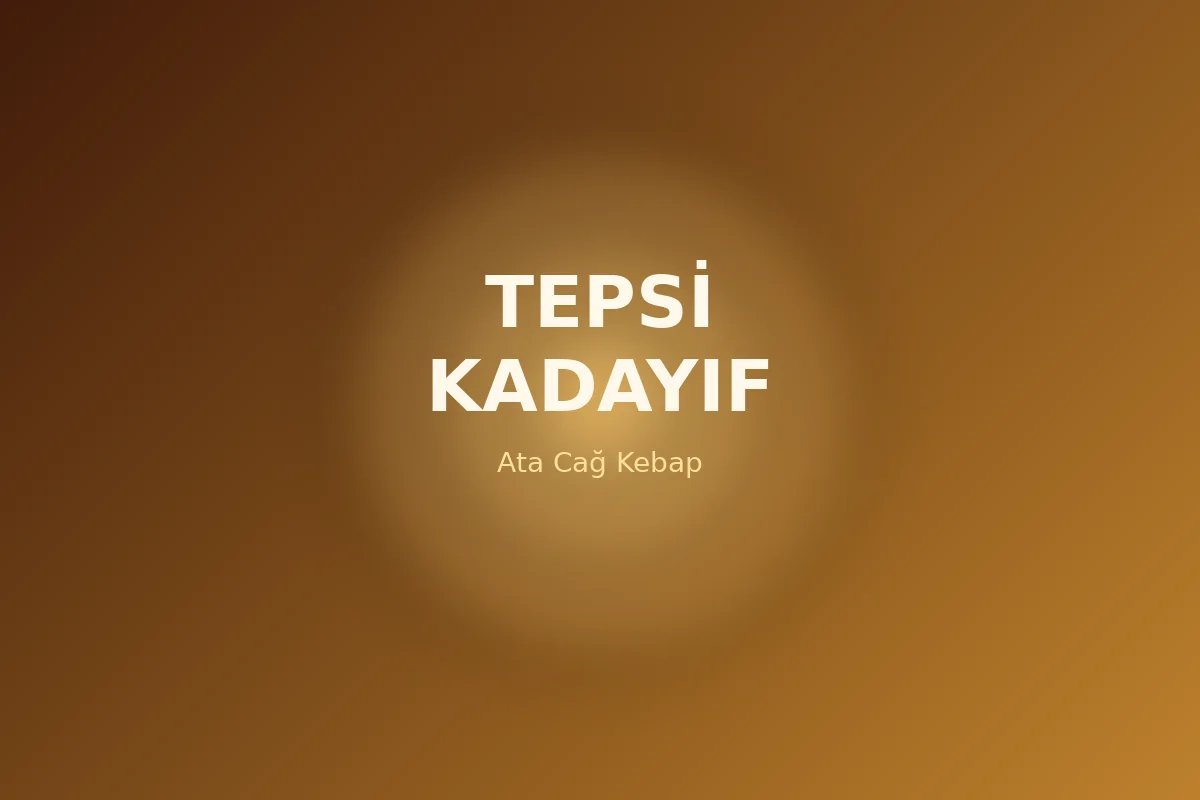 Tepsi kadayıf